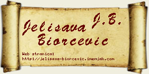 Jelisava Biorčević vizit kartica